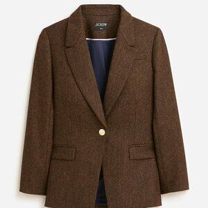 J. Crew Willa Blazer in Brown Herringbone